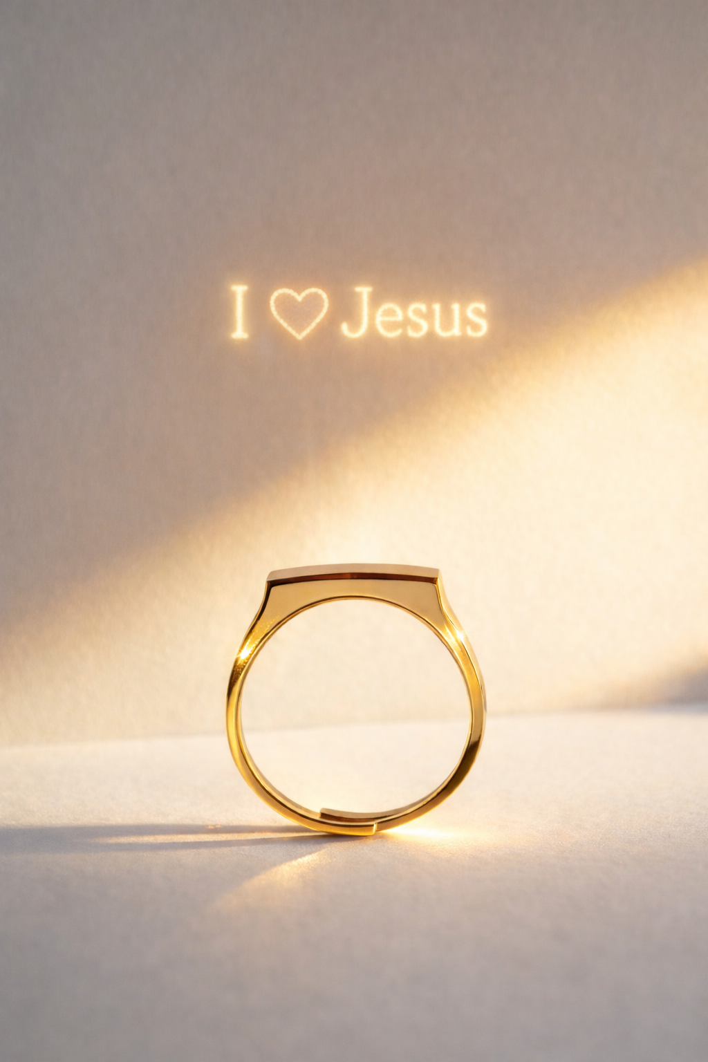 I Love Jesus Projection Ring