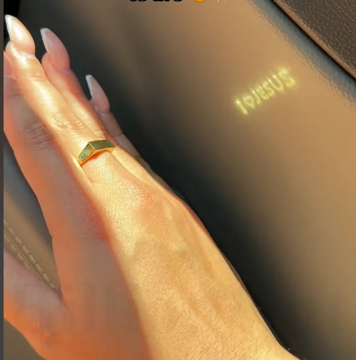 I Love Jesus Projection Ring