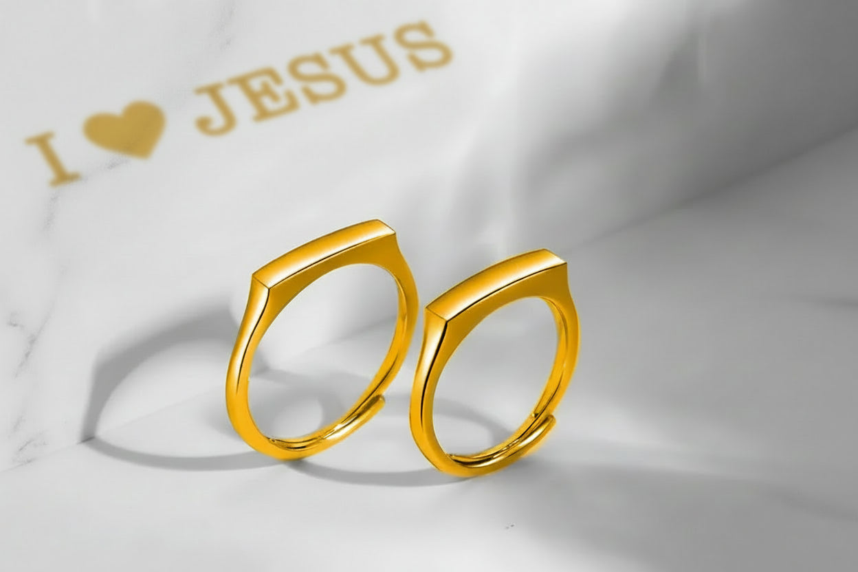 I Love Jesus Projection Ring
